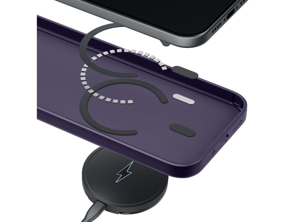 Funda MagCase 3mk Smoke para iPhone 17 Pro - Morado translúcido