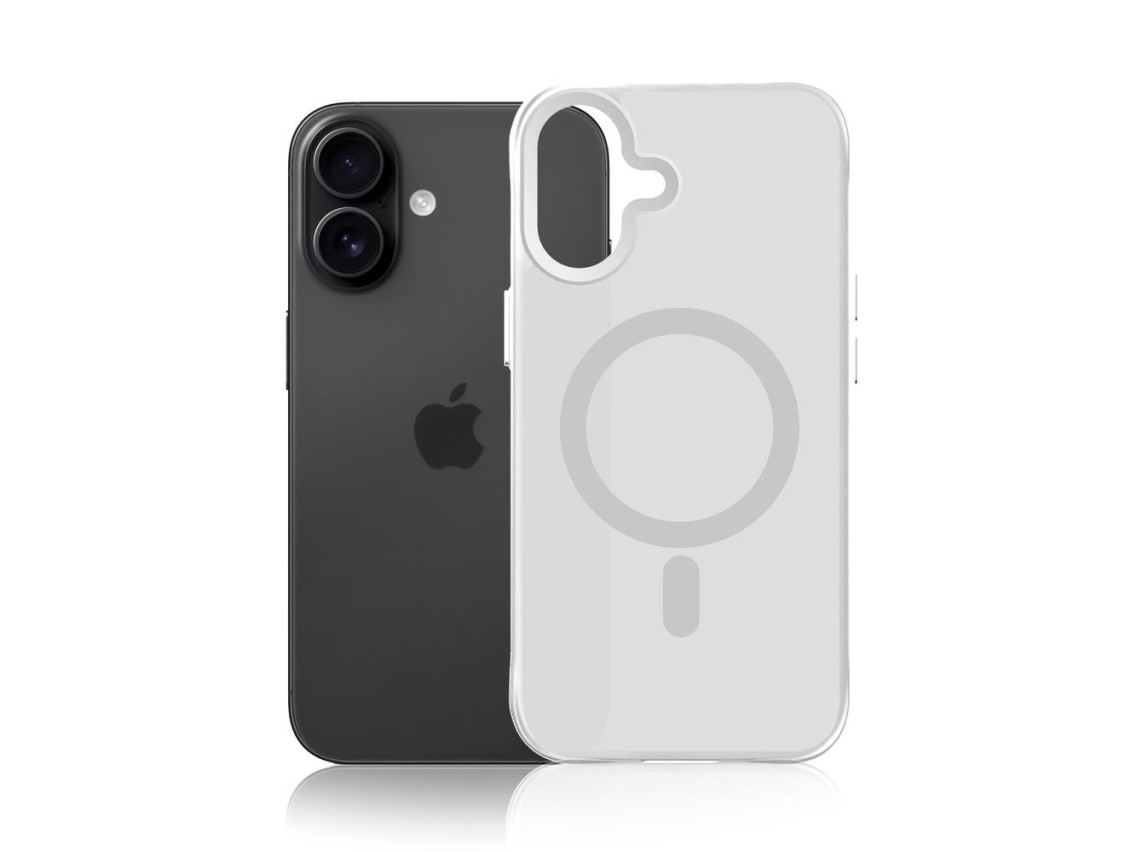 Funda MagCase 3mk Smoke para iPhone 17 - blanco translúcido