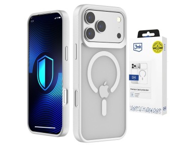 3mk Smoke MagCase for iPhone 17 Pro - White-Translucent 3mk Smoke MagCase for iPhone 17 Pro - White-Translucent