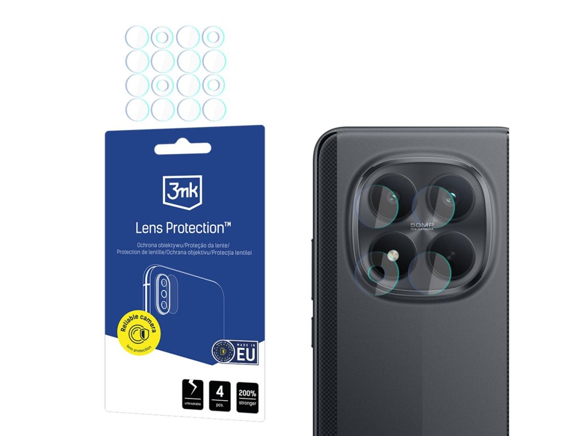 Película de proteção de lente híbrida 3mk para lente da câmera do Xiaomi Poco M8 Pro 5G