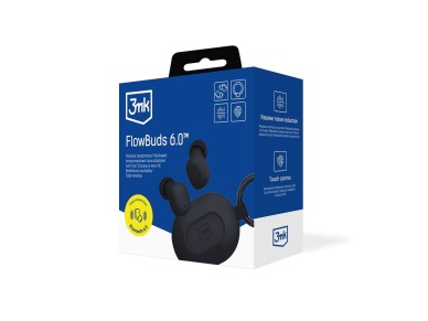 TWS 3mk FlowBuds 6.0 Wireless Headphones - Black TWS 3mk FlowBuds 6.0 Wireless Headphones - Black