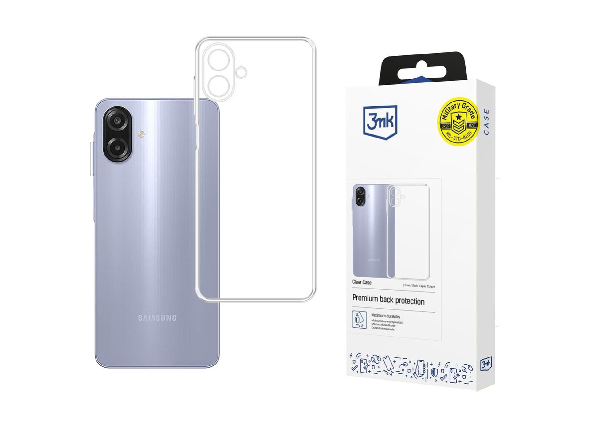 3mk Clear Case for Samsung Galaxy A07 5G/ Galaxy M07 5G - transparent