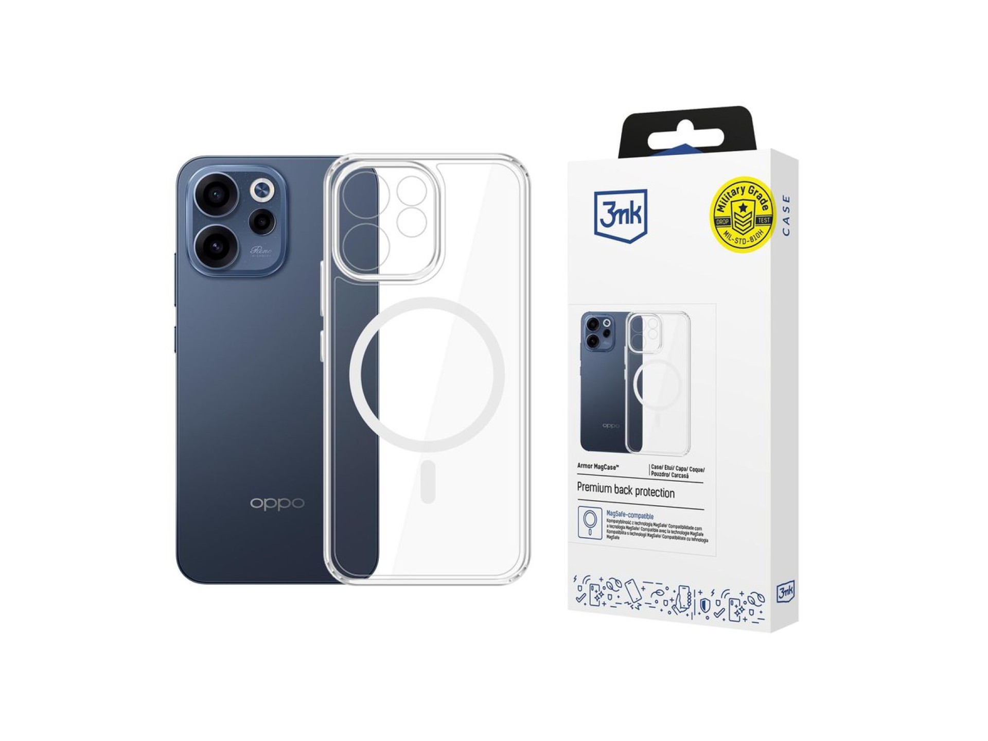 3mk Armor Magcase for Oppo Reno 15 F 5G / Reno 15 FS 5G (CPH2801) - Transparent