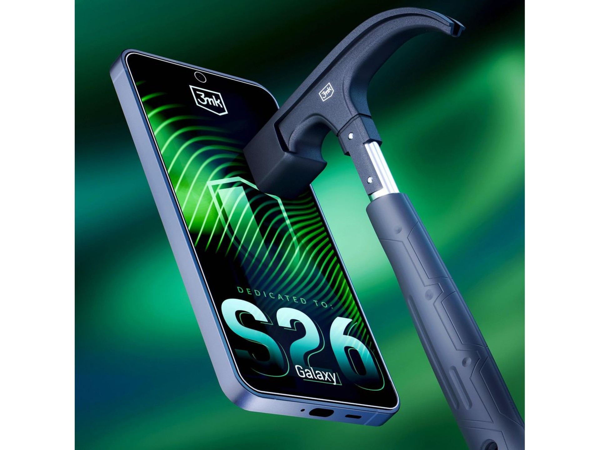 Cristal híbrido flexible 3mk para Samsung Galaxy S26