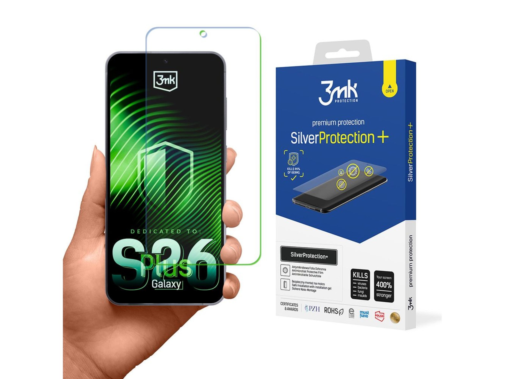3mk SilverProtection+ protective film for Samsung Galaxy S26+