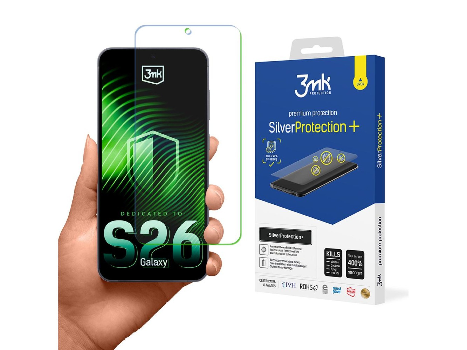 Película protetora 3mk SilverProtection+ para Samsung Galaxy S26