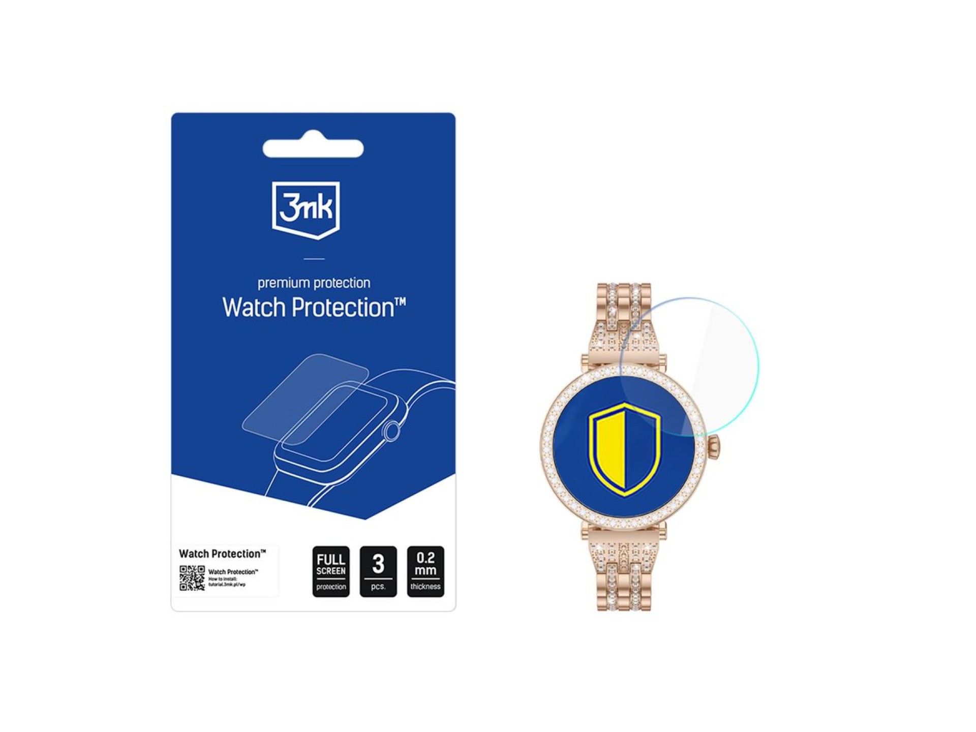 Vidro híbrido para a tela do smartwatch 3mk. Proteção de vidro flexível para G-Tab GT10.
