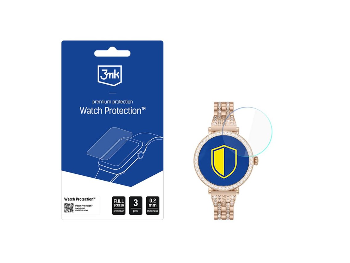 Vidro híbrido para a tela do smartwatch 3mk. Proteção de vidro flexível para G-Tab GT10.