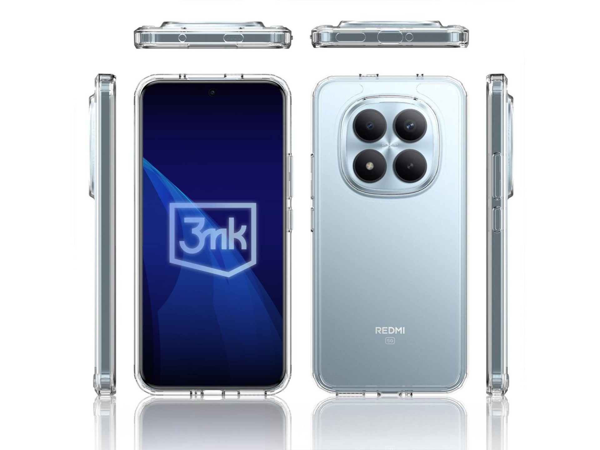Capa protetora 3mk Armor para Xiaomi Redmi Note 15 Pro+ 5G - Transparente