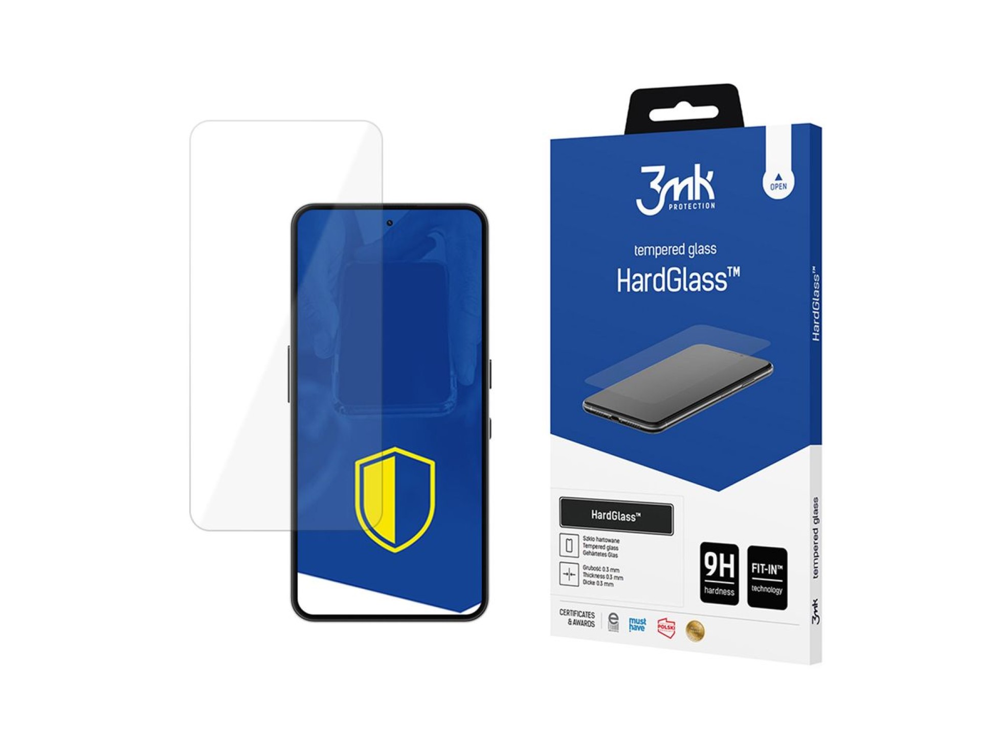 Protector de pantalla de vidrio templado 3mk HardGlass para Nothing Phone (3a) Lite
