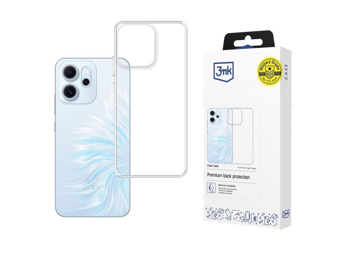 Funda transparente 3mk para Oppo Reno 14 F/ 14 FS 5G