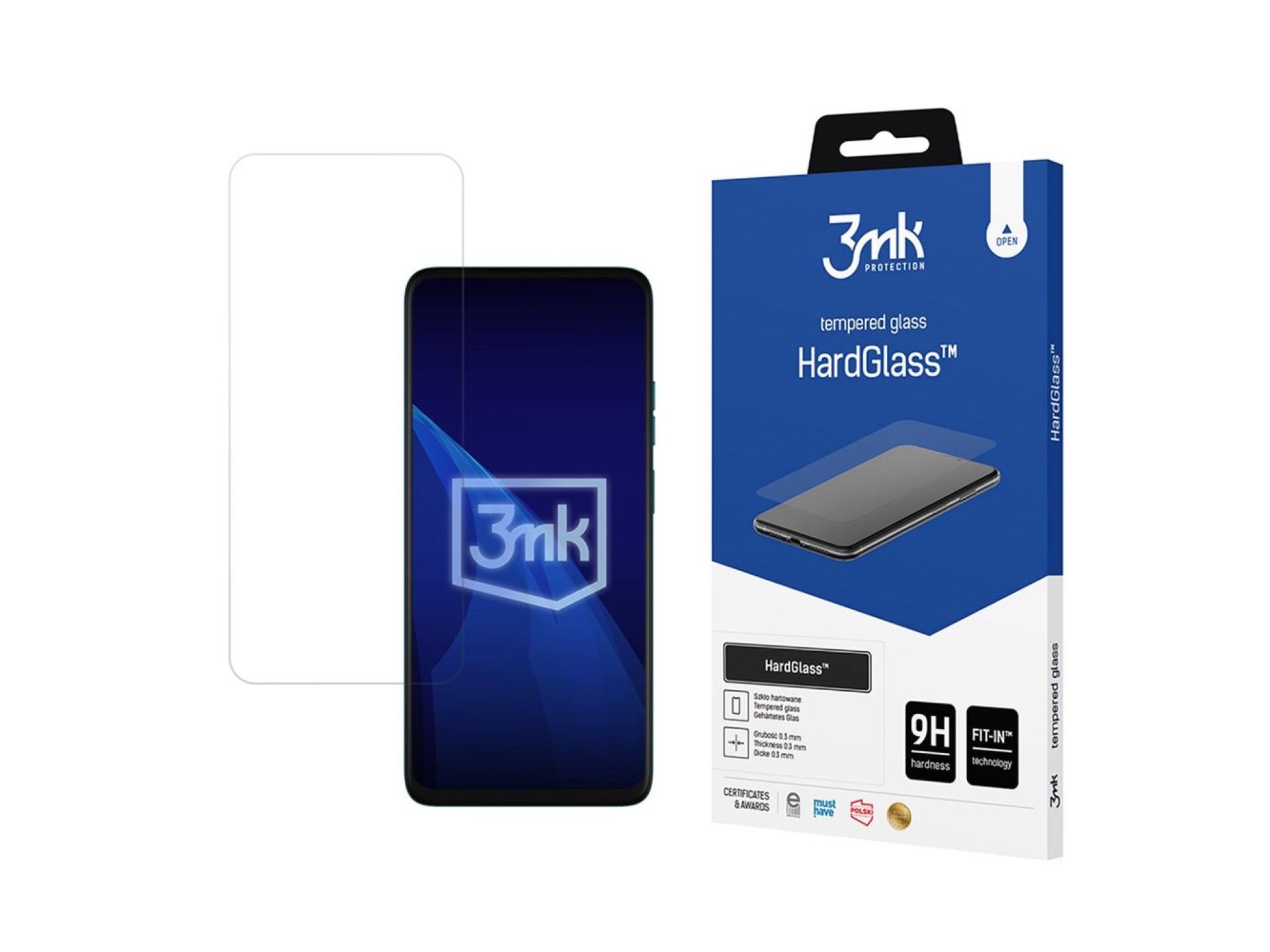 Película de vidro temperado 3mk HardGlass para Motorola Moto G57 Power