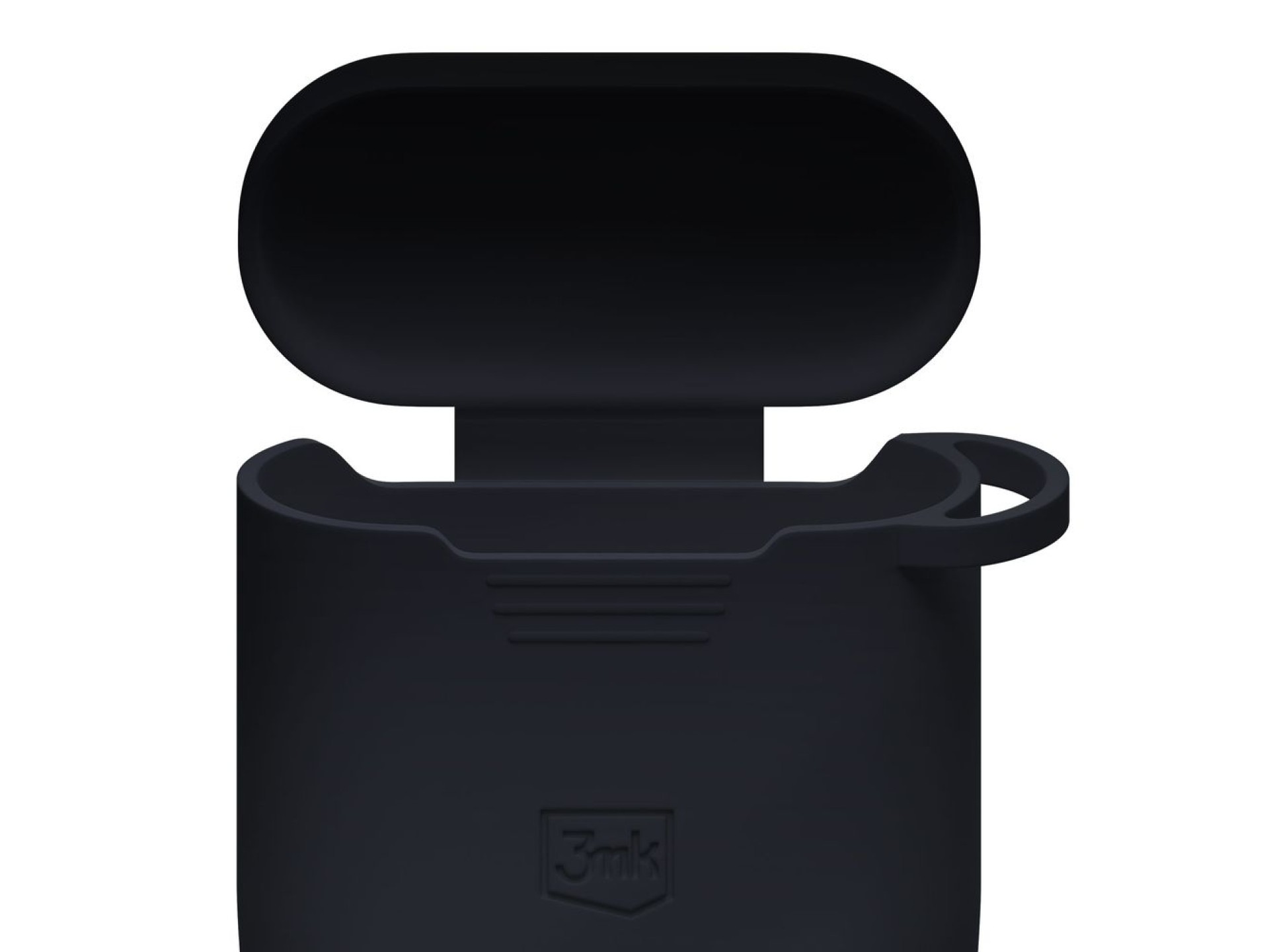 Capa de silicone 3mk preta para AirPods 4 - preta