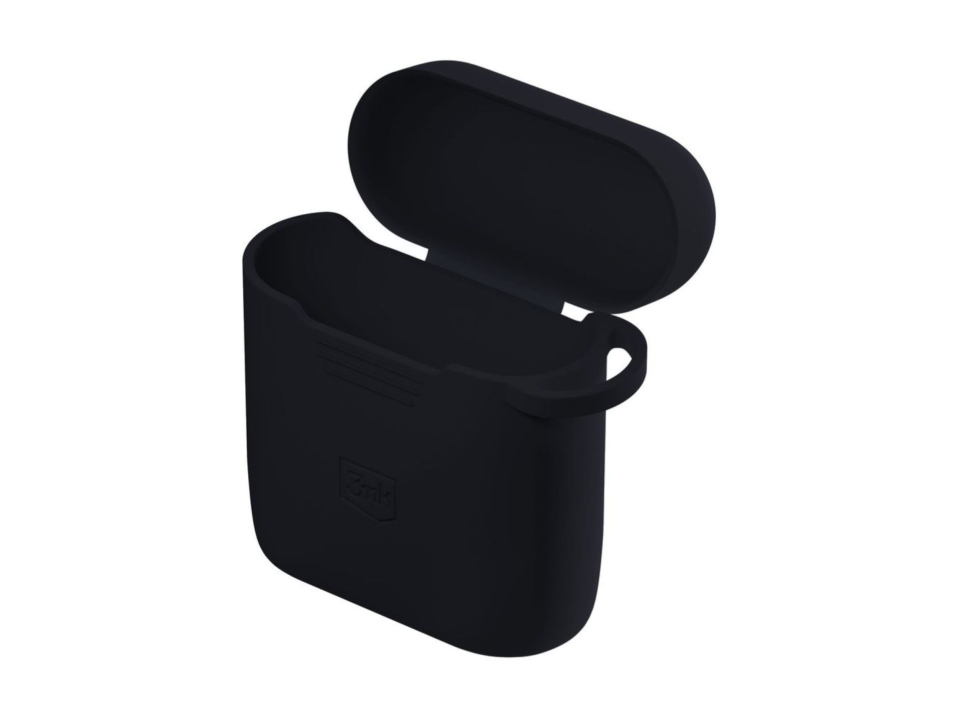 Capa de silicone 3mk preta para AirPods 4 - preta
