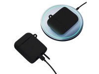 Capa de silicone 3mk preta para AirPods 4 - preta