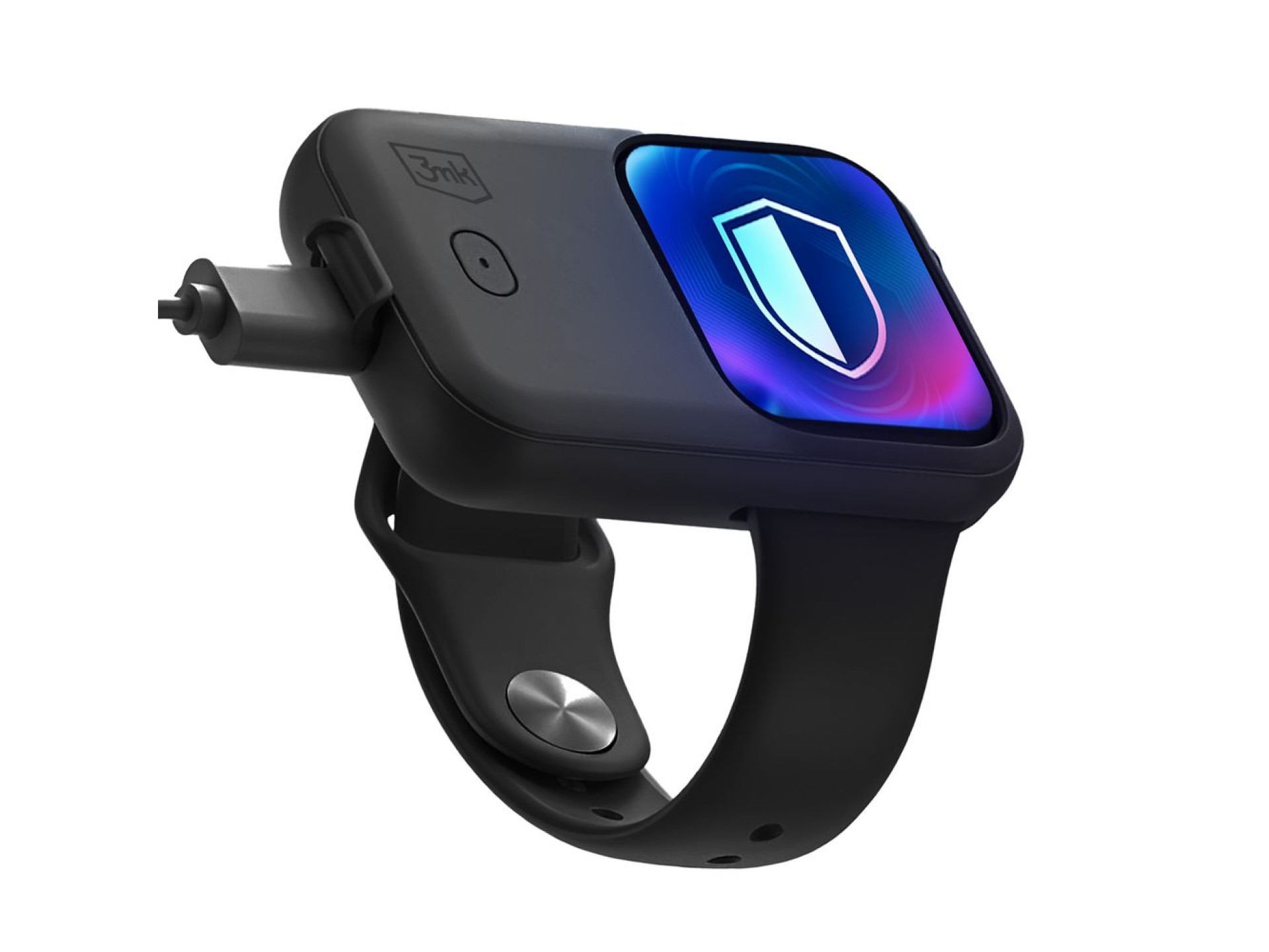 Powerbank 3mk Endurance para Apple Watch 40 mm / 41 mm 2,5 W 1200 mAh USB-C - preto