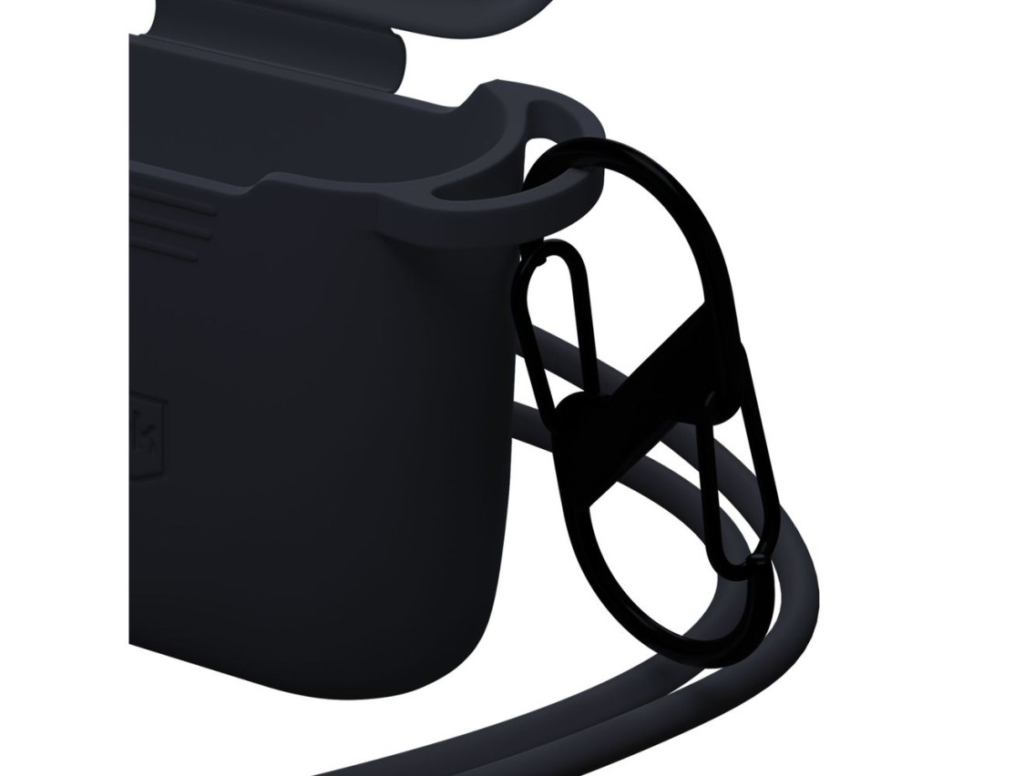 Capa de silicone 3mk preta para AirPods 4 - preta