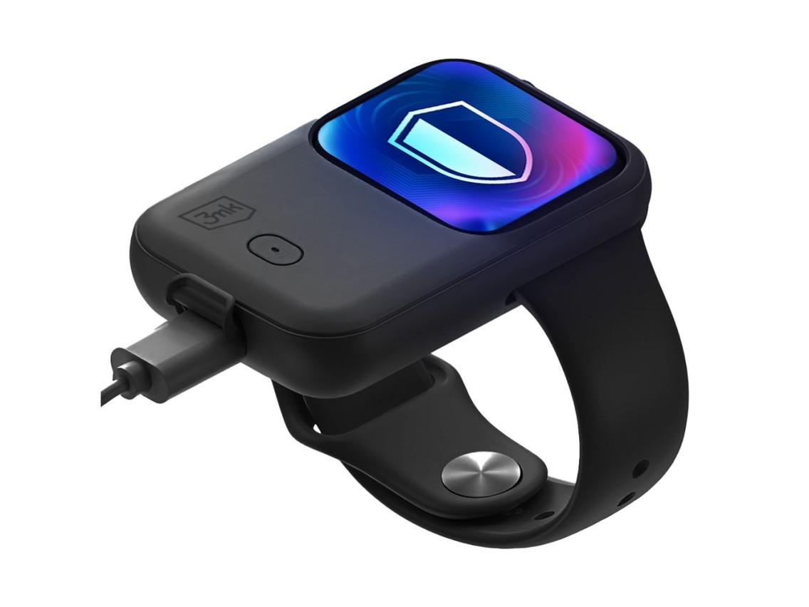 Powerbank 3mk Endurance para Apple Watch 40 mm / 41 mm 2,5 W 1200 mAh USB-C - preto