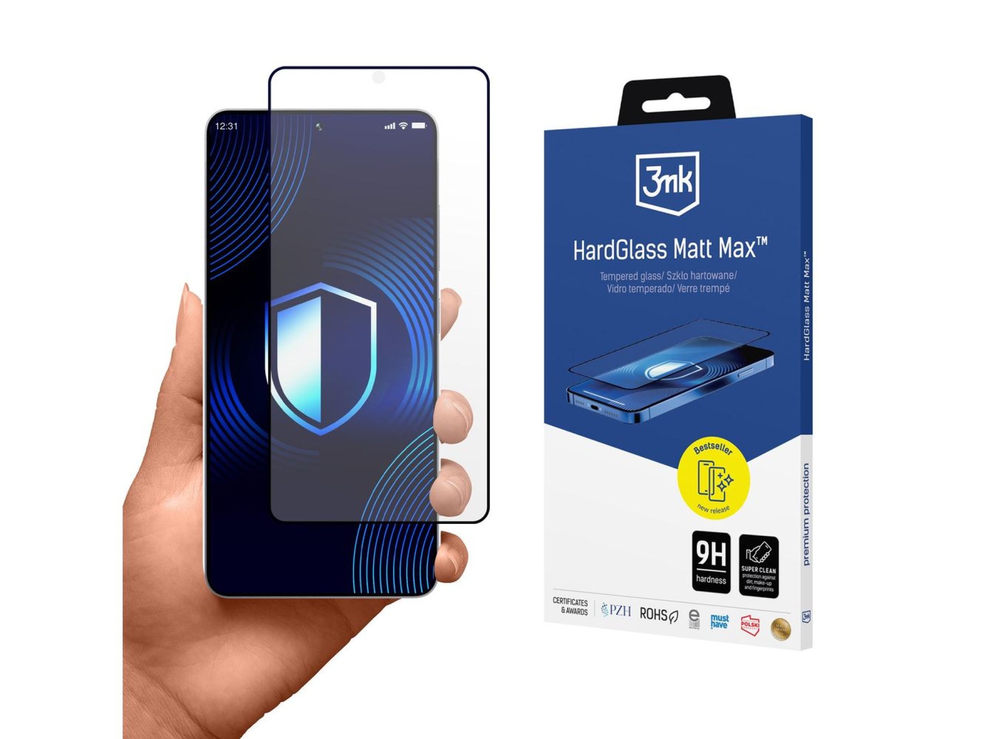 3mk HardGlass Matt Max Tempered Glass for Samsung Galaxy S26 Ultra