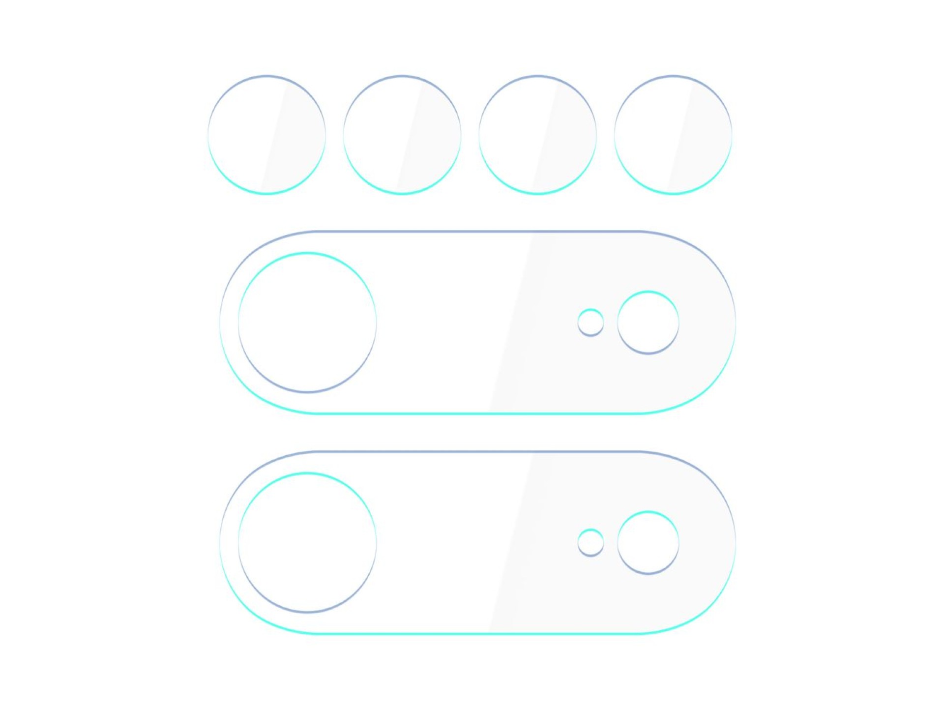 Hybrid glass for the 3mk Lens Protection camera lens for Apple iPhone Air