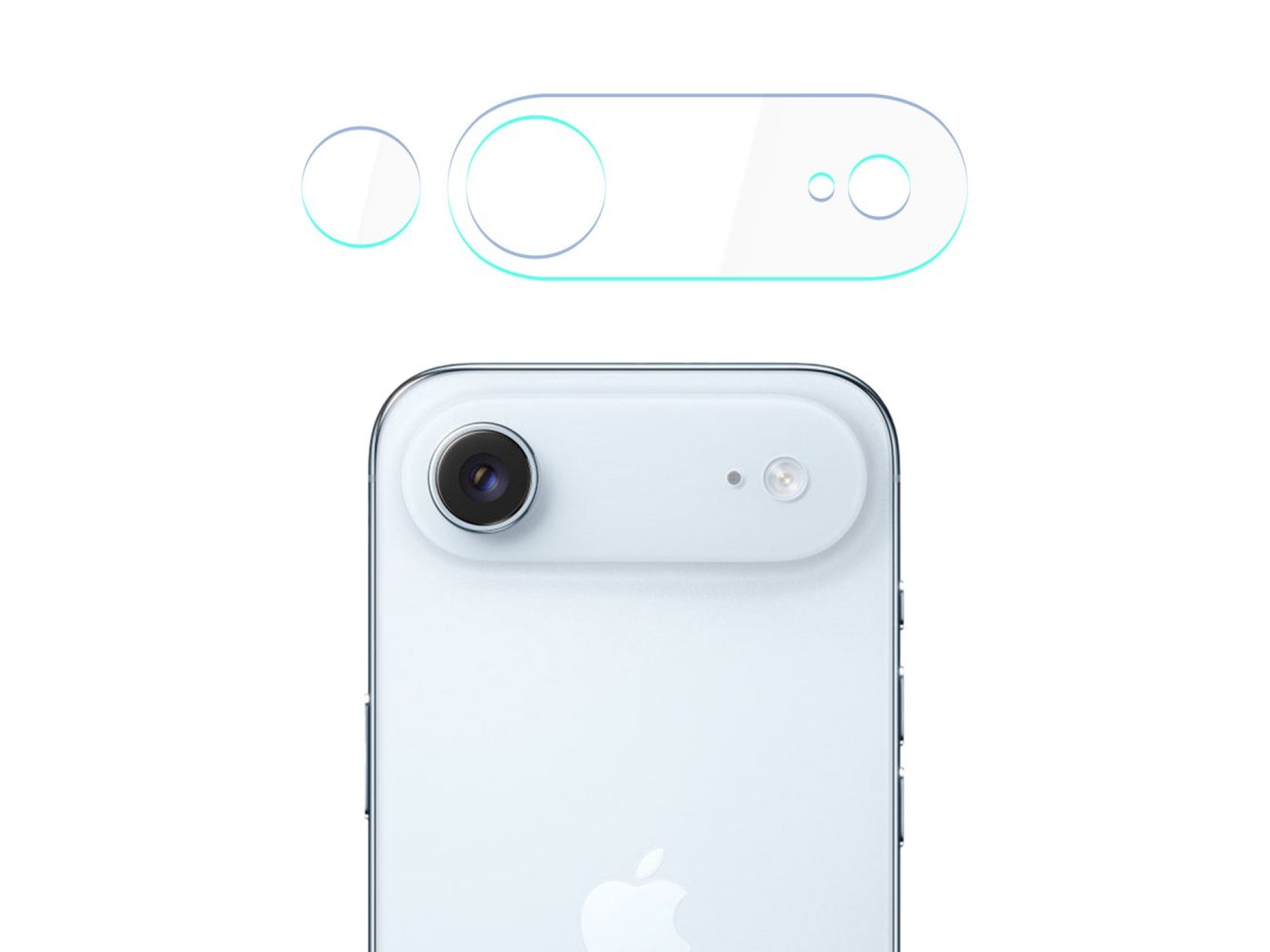 Hybrid glass for the 3mk Lens Protection camera lens for Apple iPhone Air
