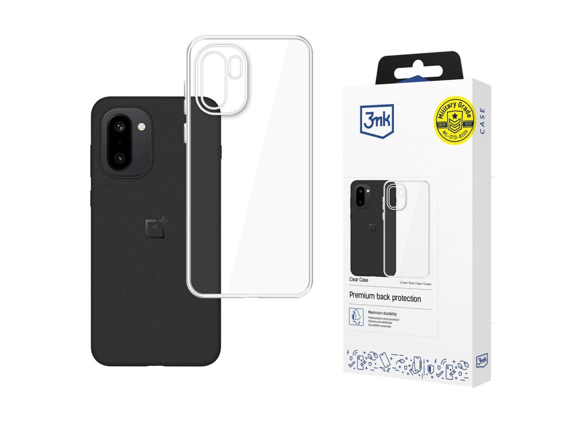 3mk Clear Case for OnePlus 15R - transparent
