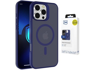 3mk Smoke MagCase for iPhone 16 Pro Max - Blue-Translucent 3mk Smoke MagCase for iPhone 16 Pro Max - Blue-Translucent
