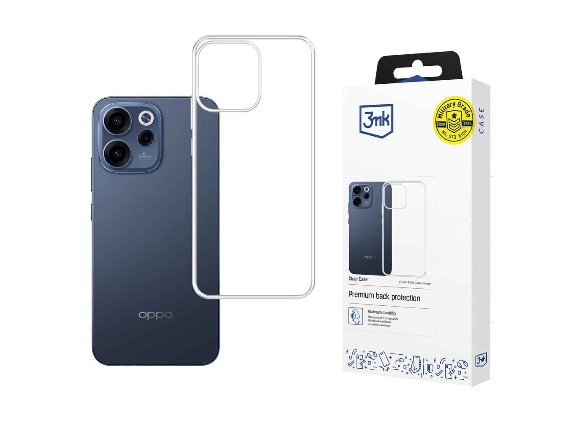 3mk Clear Case for Oppo Reno 15 F 5G / Reno 15 FS 5G (CPH2801) - transparent
