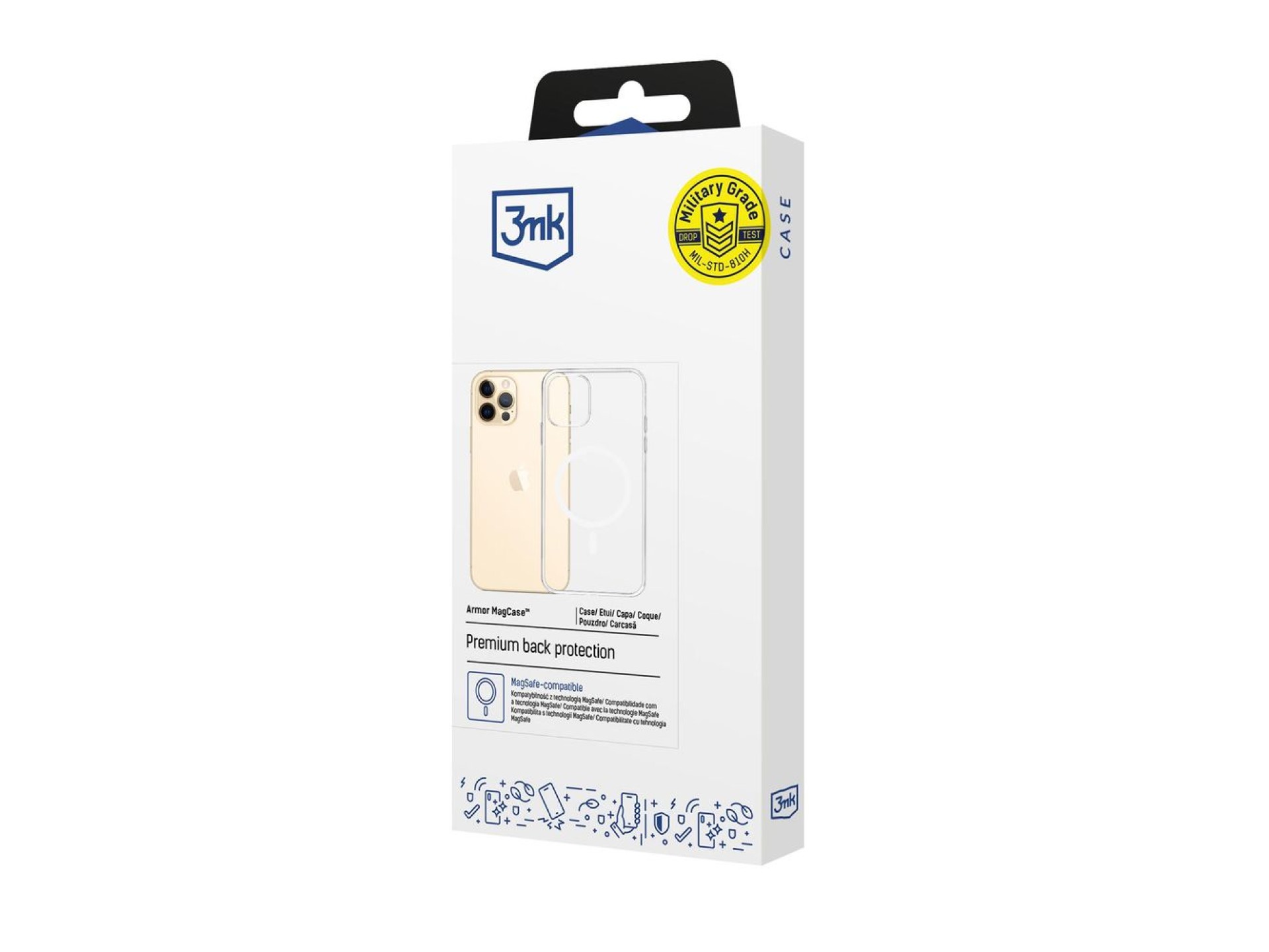 Funda 3mk Armor Magcase para iPhone 12 Pro Max - Transparente