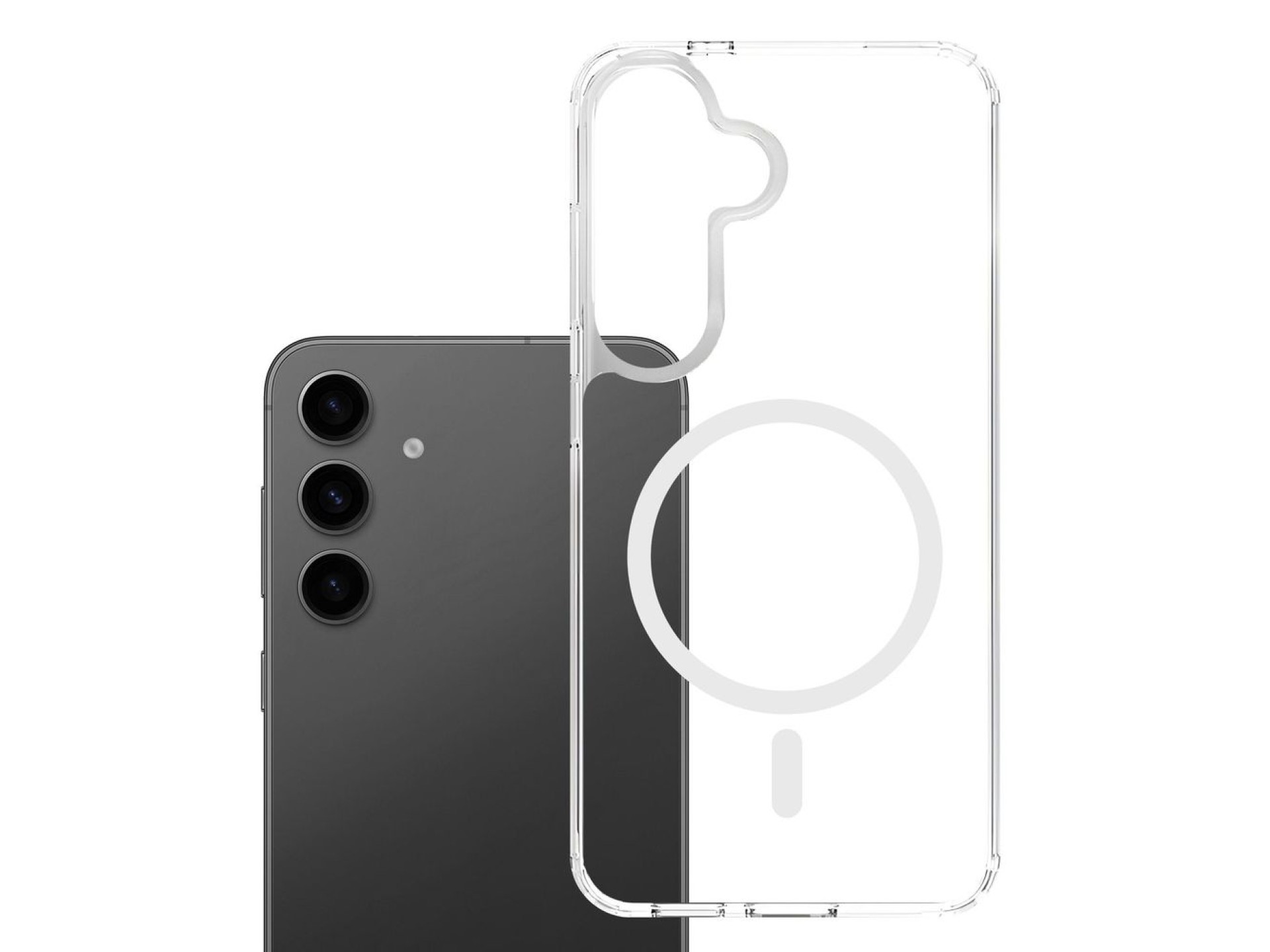 Funda magnética 3mk Armor para Samsung Galaxy S24+ - transparente