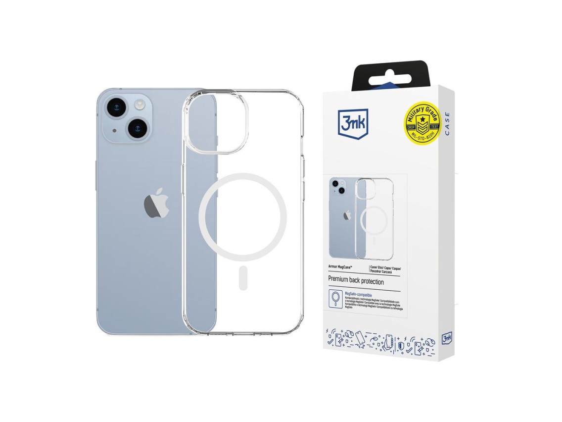Funda 3mk Armor Magcase para iPhone 14 Plus - Transparente