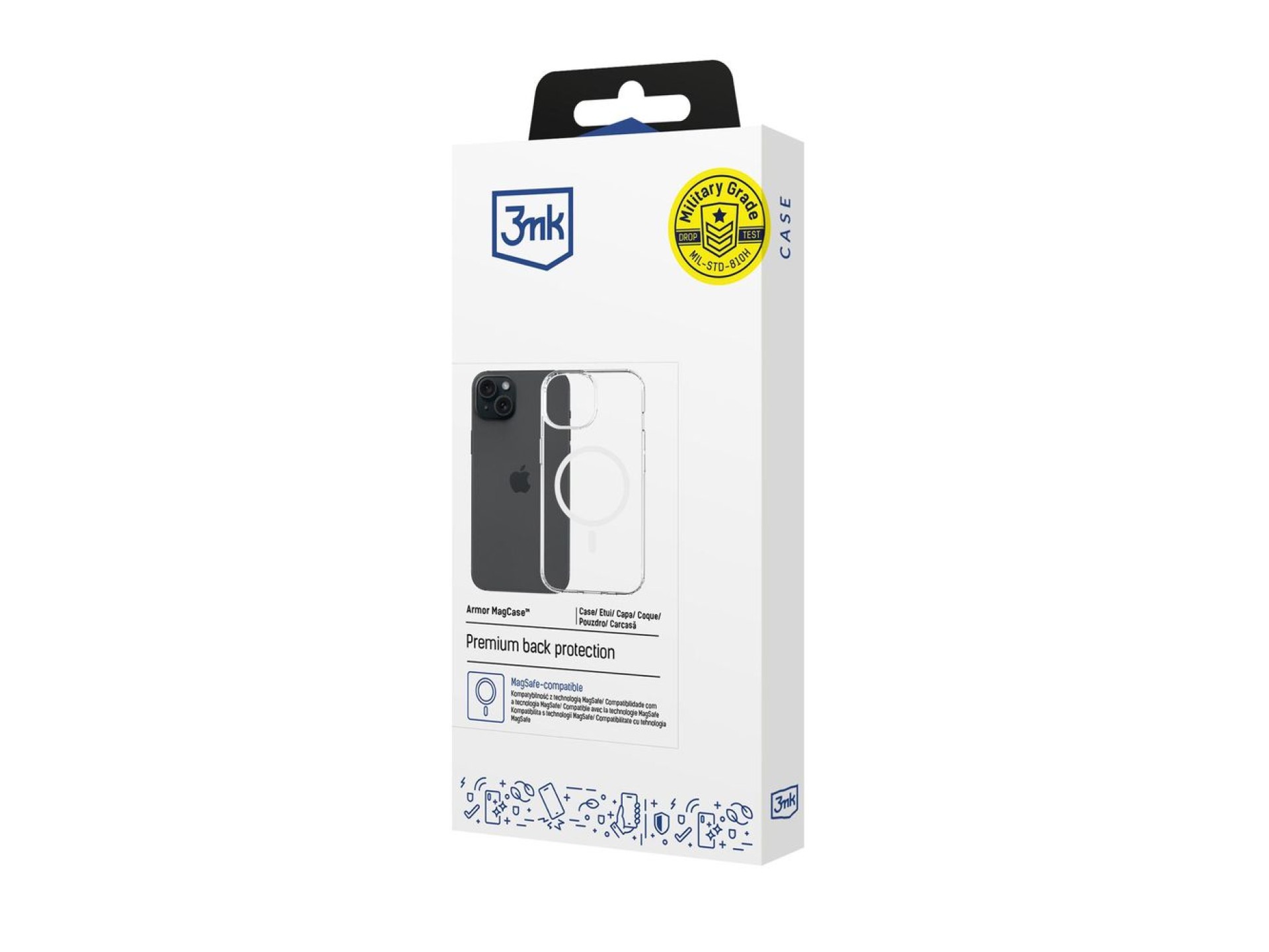 3mk Armor Magcase for iPhone 15 Plus - Transparent