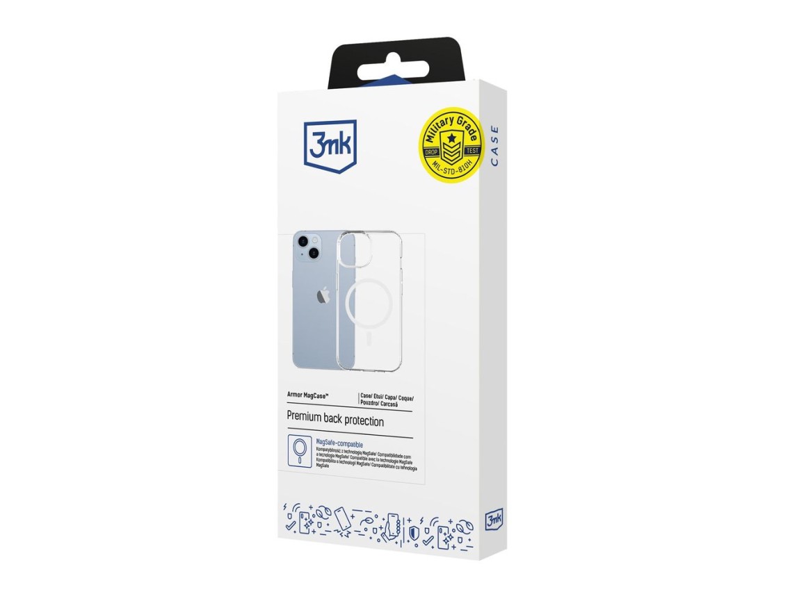 Funda 3mk Armor Magcase para iPhone 14 Plus - Transparente