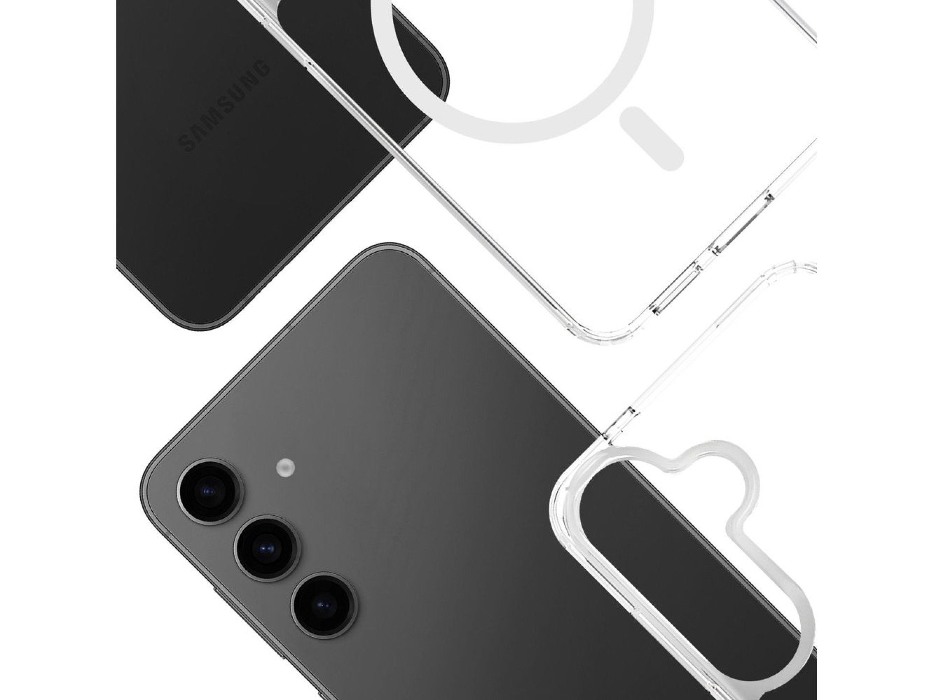 Funda magnética 3mk Armor para Samsung Galaxy S24+ - transparente