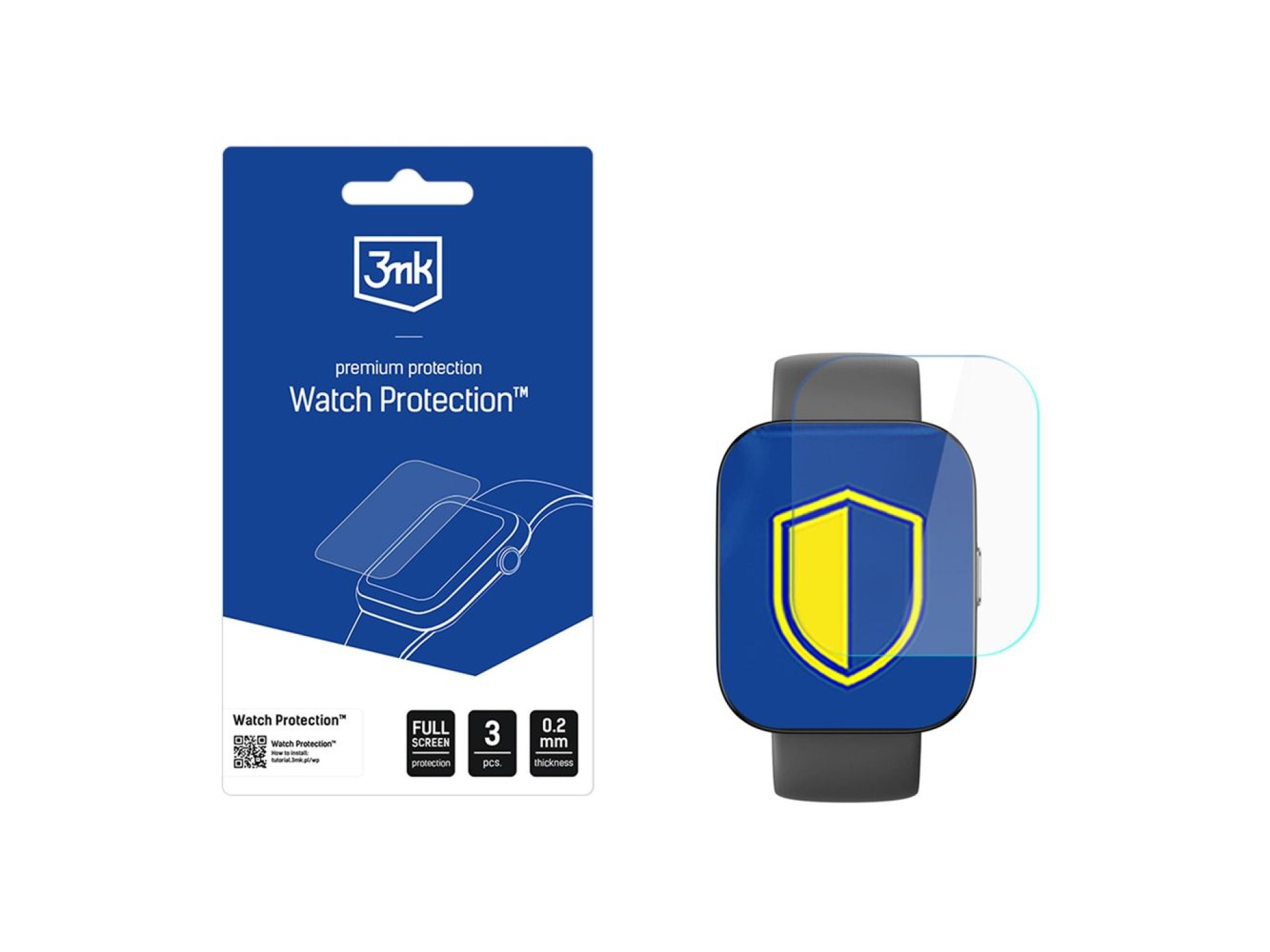 Vidro híbrido para a tela do smartwatch 3mk. Proteção de vidro flexível para Amazfit Bip 5.