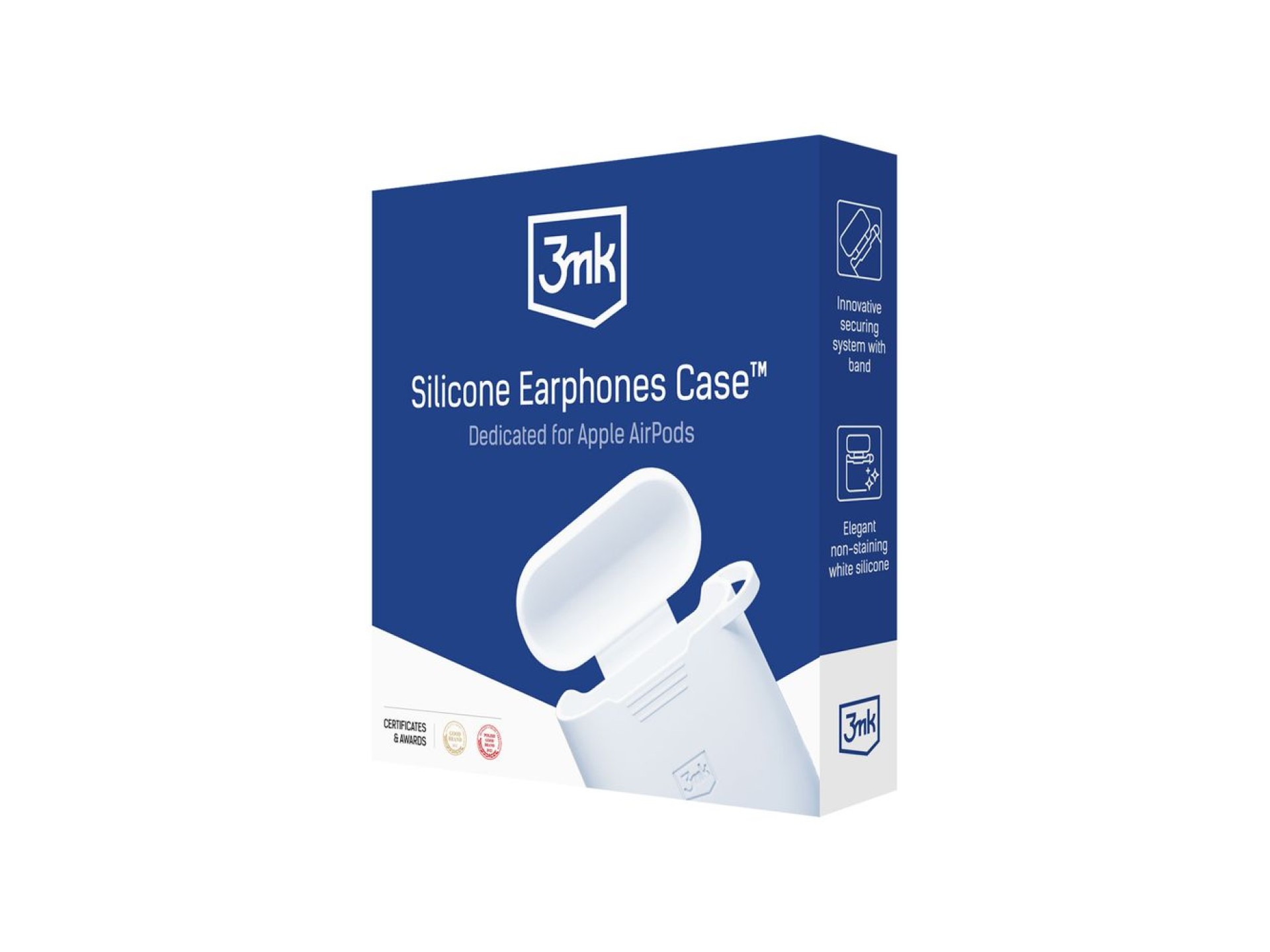 Accessories - Apple AirPods 4 - 3mk Silicone AirPods Case White