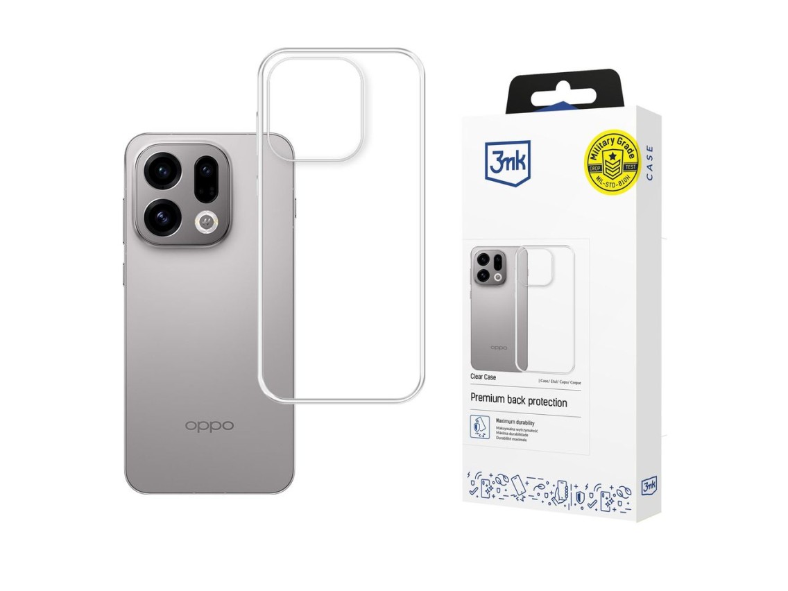 Funda transparente 3mk para Oppo Find X9