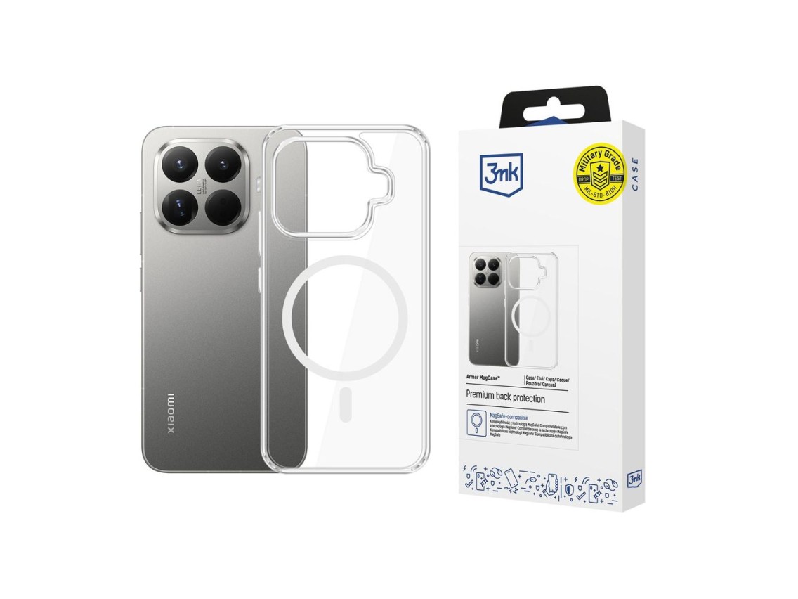 Funda 3mk Armor MagCase para Xiaomi 15T Pro 5G - Transparente