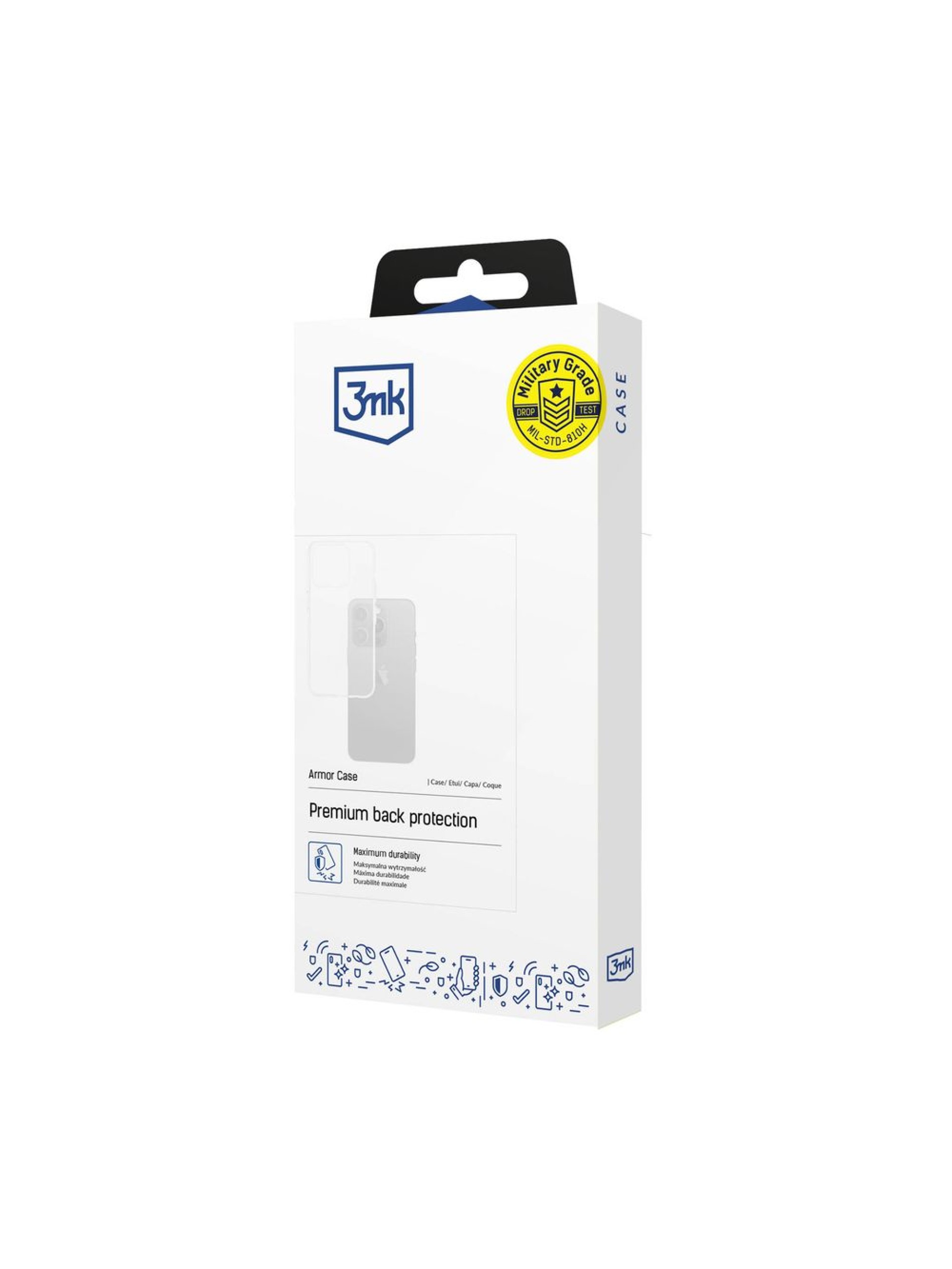 Capa protetora 3MK Armor para OnePlus 15 5G - Transparente