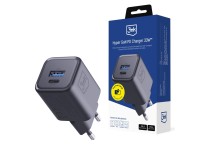 3mk Hyper Charger PD 33W GaN QC4+ PPS AFC FCP SCP 1A1C Wall Charger - Black 3mk Hyper Charger PD 33W GaN QC4+ PPS AFC FCP SCP 1A1C Wall Charger - Black