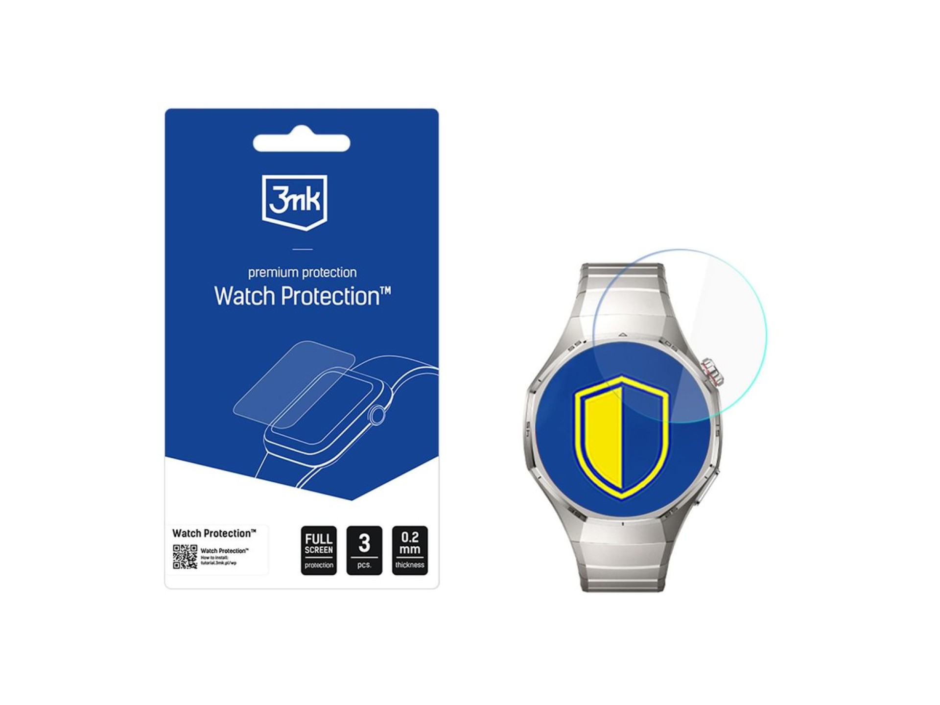3mk Watch Protection FlexibleGlass hybrid glass for the smartwatch display for Huawei Watch GT 6 Pro