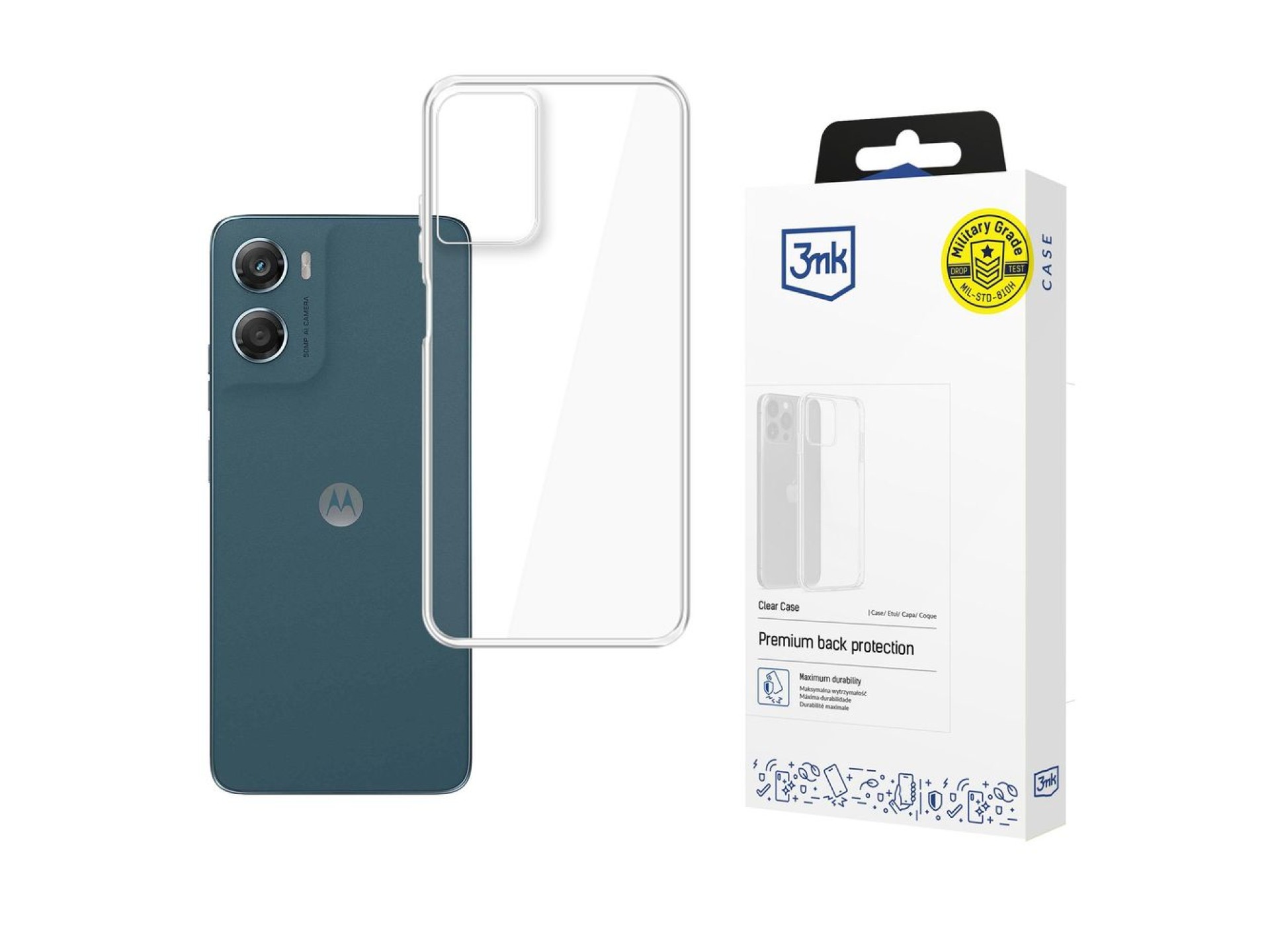 Funda transparente 3mk para Motorola Moto G06 / Moto G06 Power - transparente