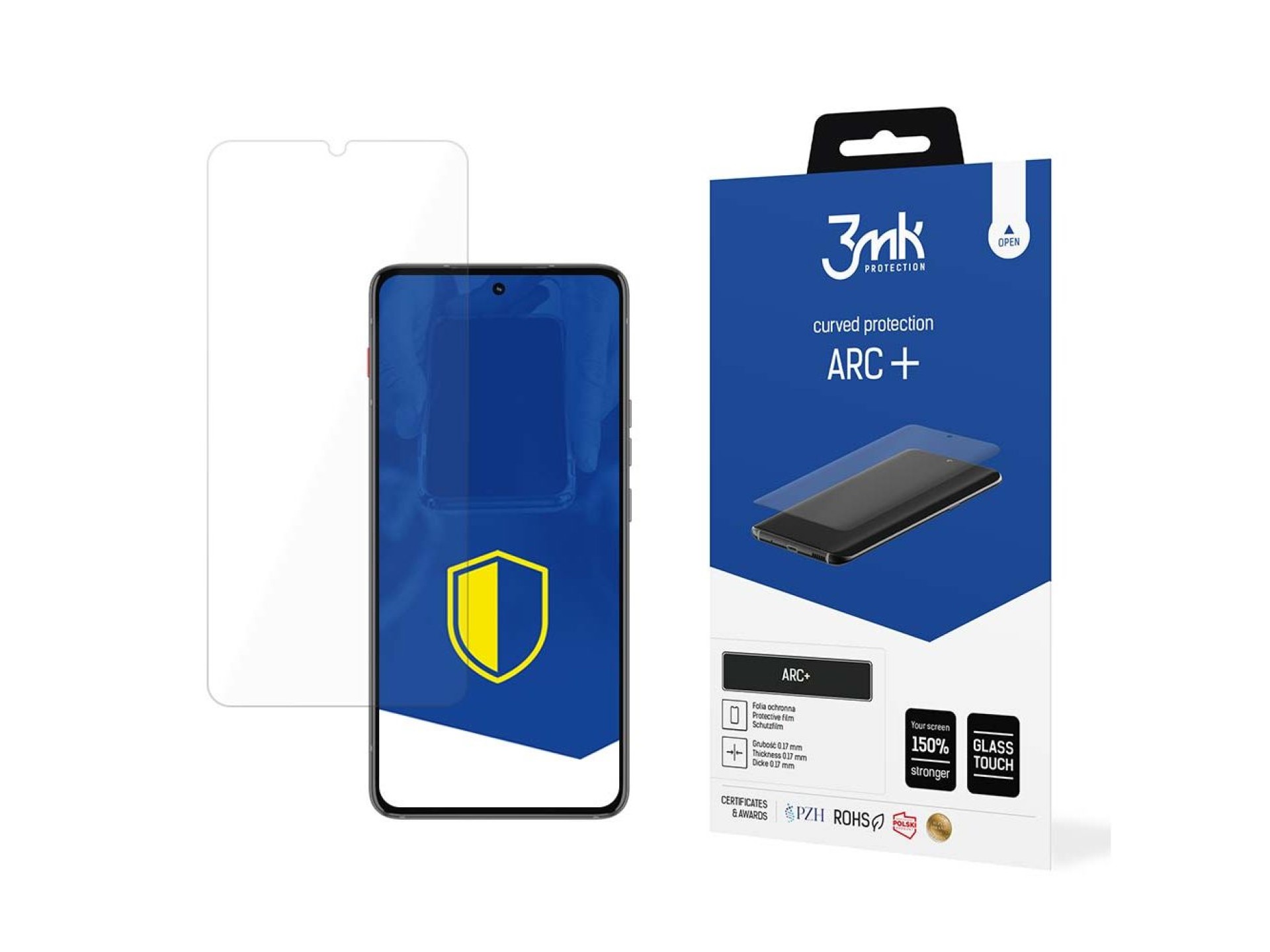 Protector de pantalla 3mk ARC+ para Motorola Thinkphone.