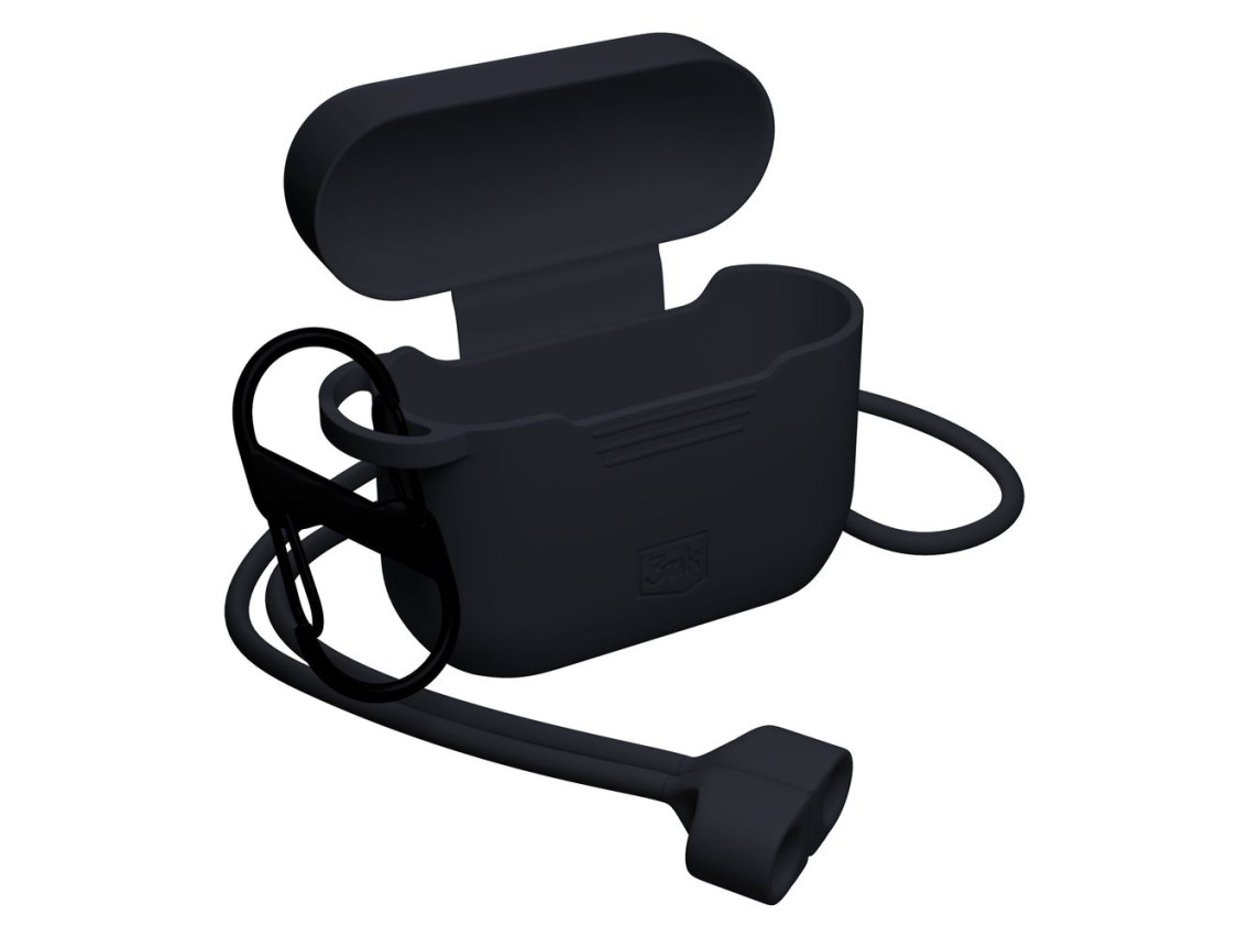 3mk Silicone AirPods Case for AirPods Pro 3 - Black