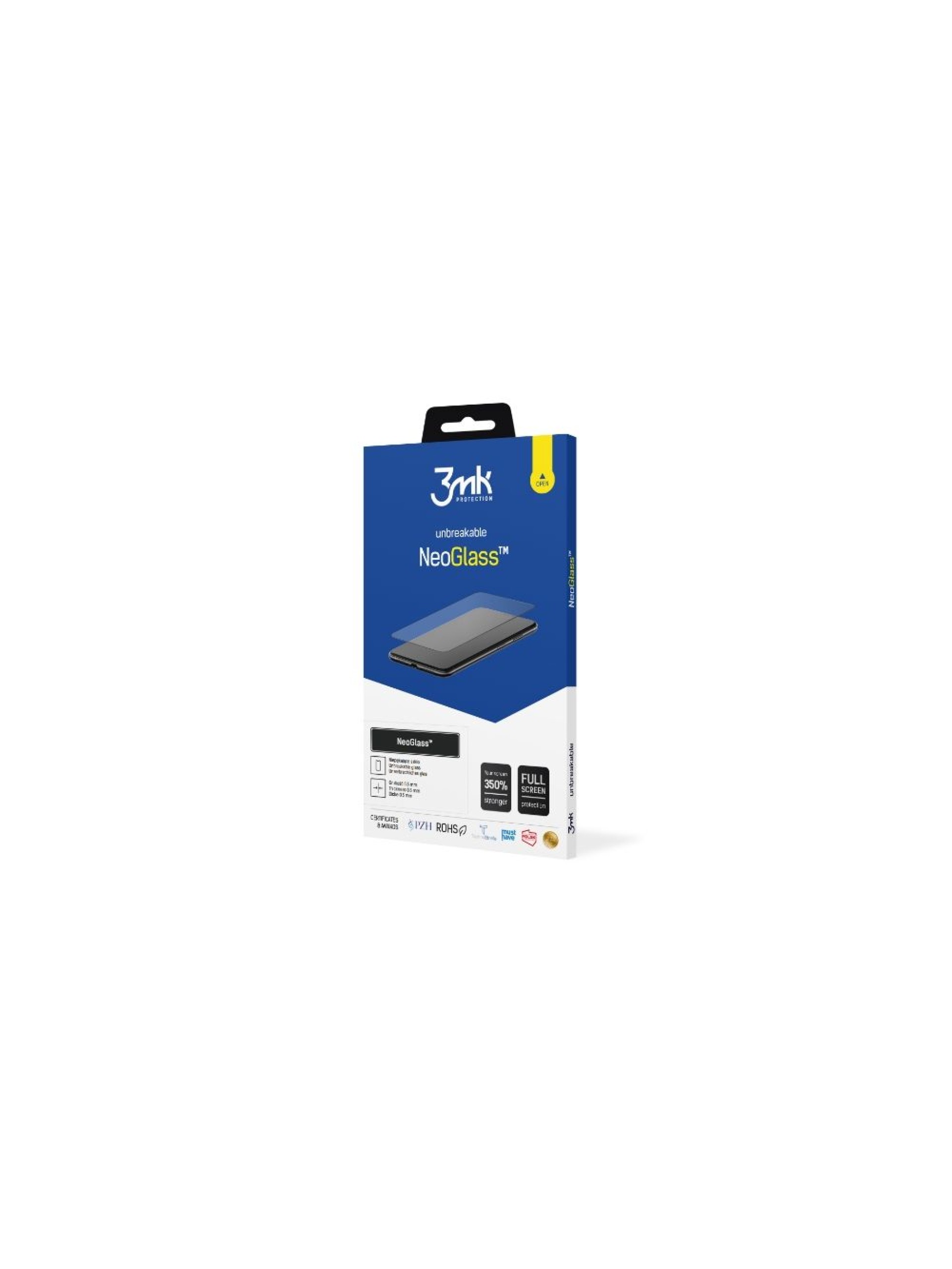 Cristal compuesto 3mk NeoGlass negro para iPhone 12 Mini