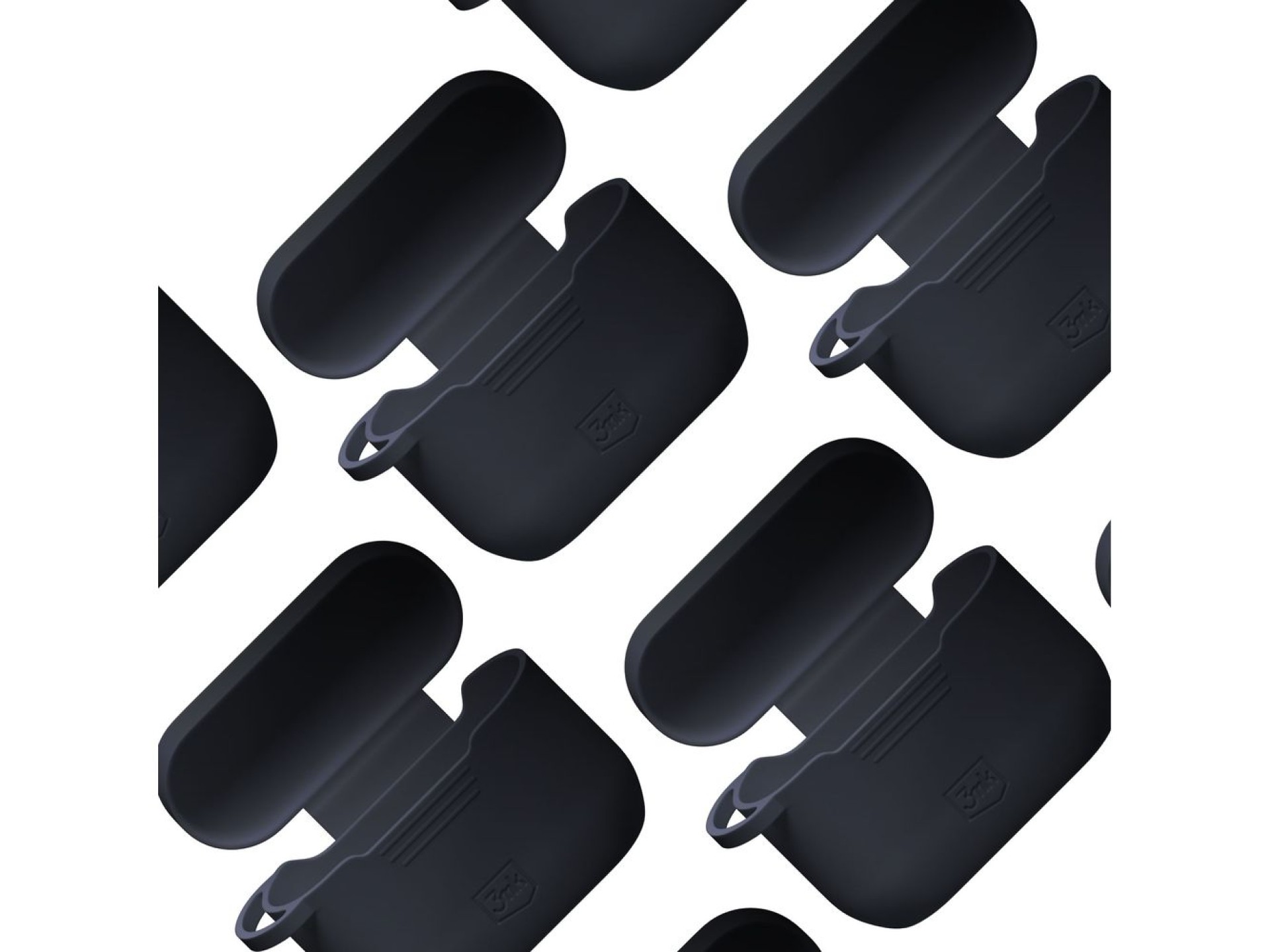3mk Silicone AirPods Case for AirPods Pro 3 - Black
