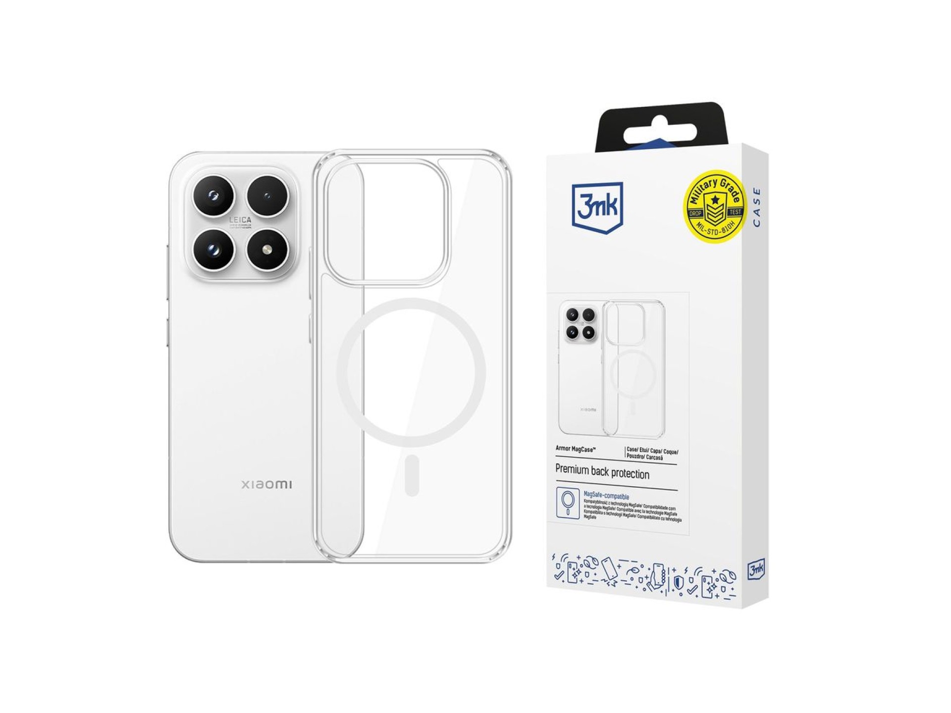 Capa 3mk Armor MagCase para Xiaomi 17 - transparente