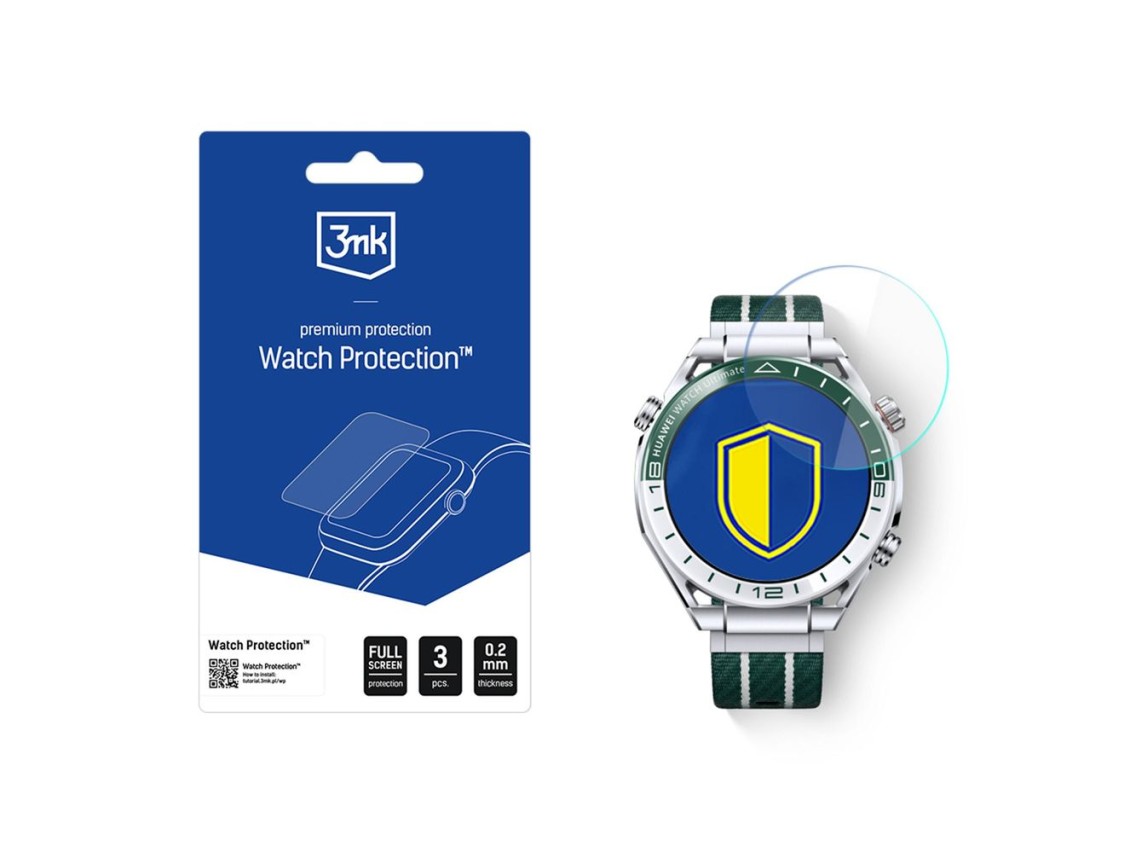 3mk Watch Protection FlexibleGlass hybrid glass for the smartwatch display for Huawei Watch Ultimate
