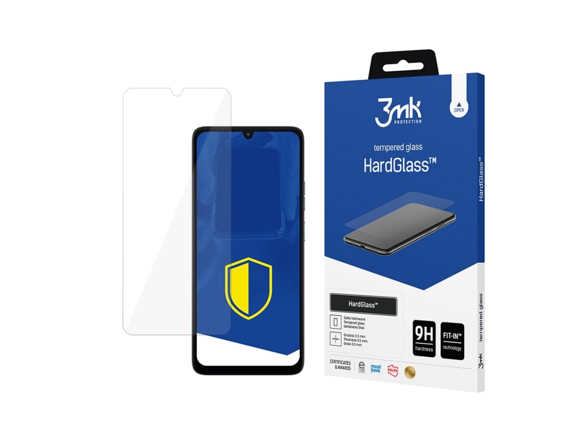 Película de vidro temperado 3mk HardGlass para Motorola Moto G06 / Moto G06 Power