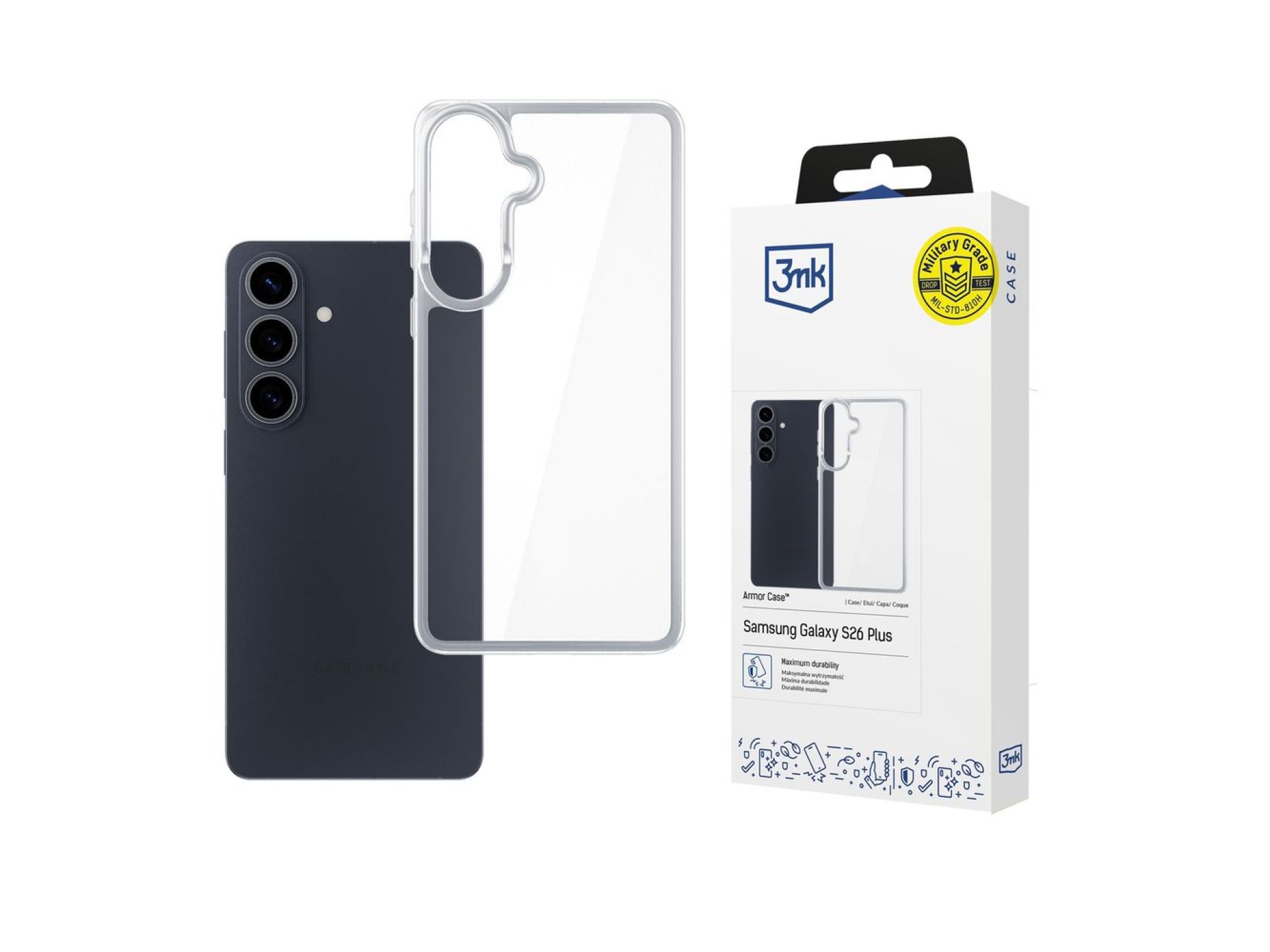 3mk Armor Case for Samsung Galaxy S26 Pro - Transparent